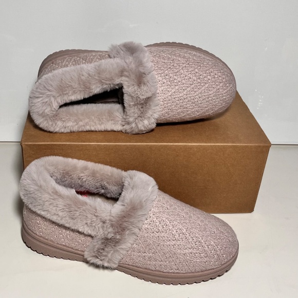 Skechers Cozy Lite Sweet Walk Sparkle Knit Slippers - Picture 5 of 8